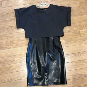 MSGM Vegan Leather Dress